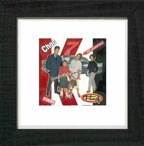 Collage sur carton encadrer - collage,