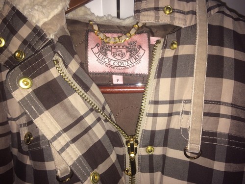 Juicy couture hooded plaid - juicy,