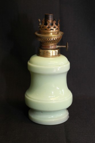 Lampe pétrole opaline - lampe, à