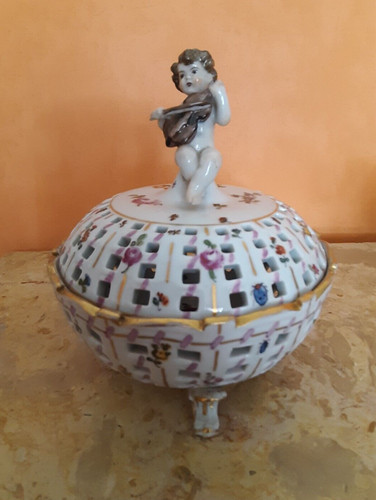 Boite ajourée porcelaine - boite,