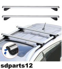 Barre De Toit Universelle 75 Kg Support De Base De Voiture Aluminium Avec Clé