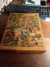 Boîte de jeux de cubes anciens JJF années 20