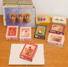 LOT 8 TABLEAUX sous verre SUPER mini PUZZLE 54 pièces SCHMIDT anne GEDDES bébé