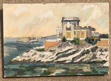 André MARIANI (1923-1997),La Joconde à MARSEILLE, huile sur toile signée