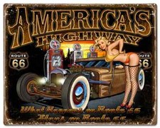 Route 66 Hot Rods & Girls