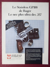 10/1987 PUB STURM RUGER STAINLESS GP100 357 MAGNUM SPECIAL POLICE FRENCH AD