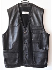 Blouson sans manche en cuir