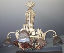 Grand lustre style art déco pâte de verre Murano/lustre grappes  raisin vintage