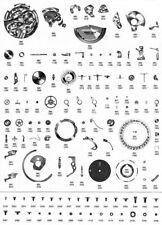 Rare OMEGA Cal. 980 Seamaster Memomatic Lemania 2980 Pièces de Rechange