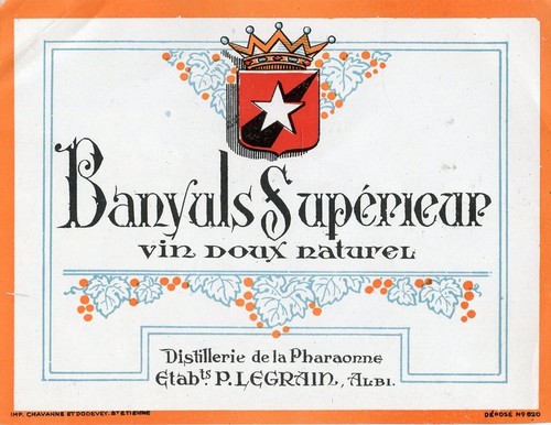 Etiquette vin banyuls - etiquette, /