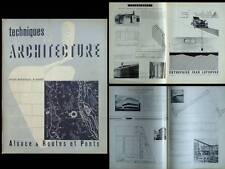 TECHNIQUES ET ARCHITECTURE 1949 Jean Prouvé, MAISON COLONIALE, FILLOD, ALSACE