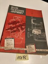 Renault Estafette 1962 / 1964 1100 cm3 Revue Technique Automobile RTA édition 64