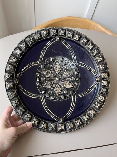 Grand plat marocain terre - plat,