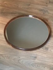 Miroir Gilac 1921 vintage 70's en plexi fumé plexiglas ,  51 cm - Prisunic