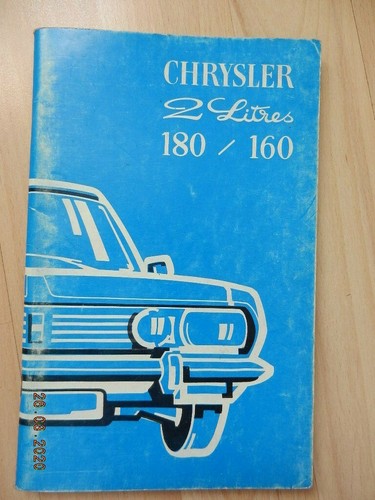 Notice utilisation chrysler - notice, d'utilisation