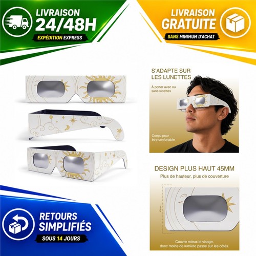 Lunettes éclipse solaire