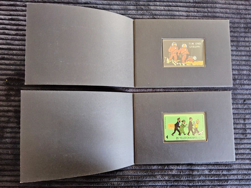 Tintin lot deux cartes - lot,