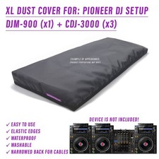 XL DUST COVER pour PIONEER DJ SETUP (DJM-900 + CDJ-3000 (x3))