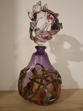 DIDIER SABA  - FLACON BAROQUE Verre Soufflé – Contemporain 1980 Biot 