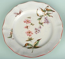 2 assiettes plates faïence