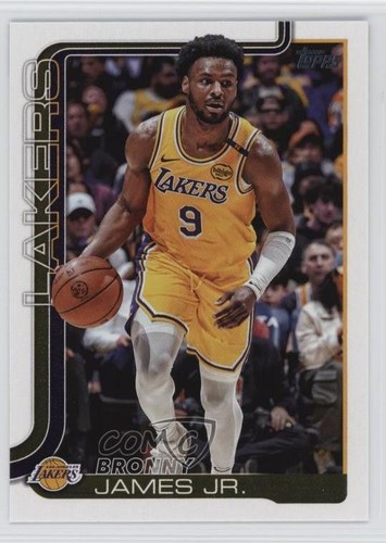 2025 topps bronny james jr - james,