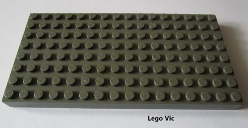 Lego 4204 brick 8x16 - dark, gray