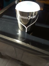 RARE SEAU A CHAMPAGNE  PERRIER JOUET DESIGN TRANSPARENCE DORÉ BLANC 