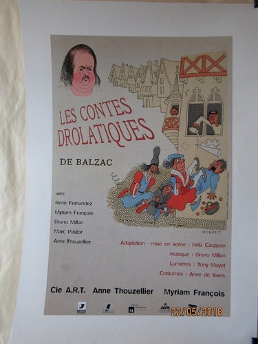 Affiche dubout balzac - affiche,
