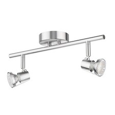 Plafonnier LEONIS à deux flammes avec 2x ampoules LED GU10 (blanc 4,152W