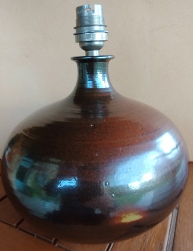 Lampe boule grès - , émaillé