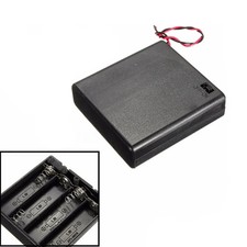 Porte-piles support de batterie 4 x AA port 4 piles avec interrupteur LR06 AA...