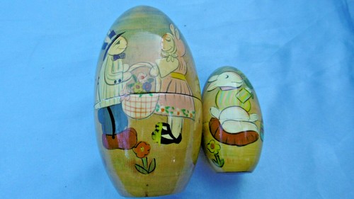 Oeuf bois peint - bois,