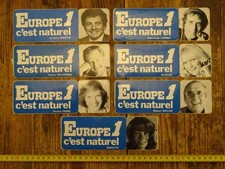 7 autocollants vintage radio