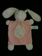 Doudou  plat lapin rose et