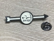 FLECHE FFTA TIR a l ARC Blanc Federation Francaise. sport olympique no pins