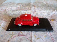 RENAULT 4 CV Pompiers Ancienne ELIGOR 1/43 sur socle
