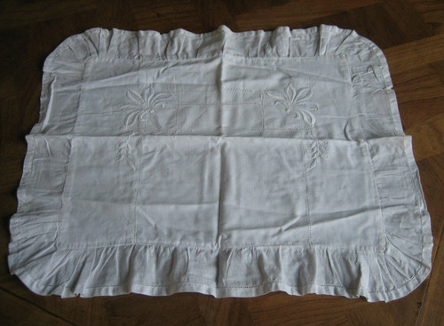 Ancienne taie oreiller - oreiller, ou