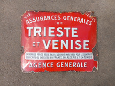 ANCIENNE PLAQUE EMAILLEE BOMBE