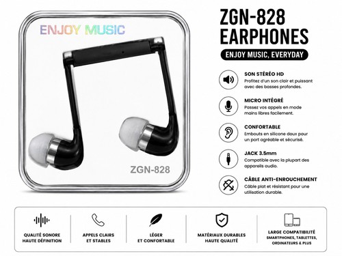 écouteurs intra auriculaires - Écouteurs,