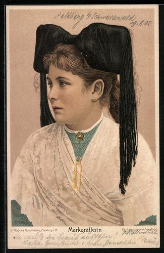 Carte postale marquise - , avec