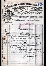VILLENNES-sur-SEINE (78) EPICERIE ALIMENTATION "L. BLOSSIER" en 1936