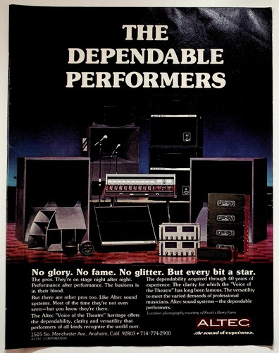 Altec voice the theatre - of,