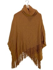 PIECES Poncho Dames Pull brun