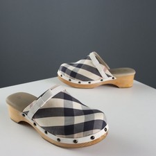 Sabots Burberry Bois Cuir