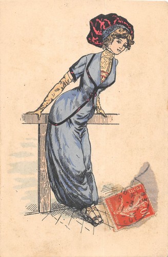 Cpa illustrateur femme des - cpa,
