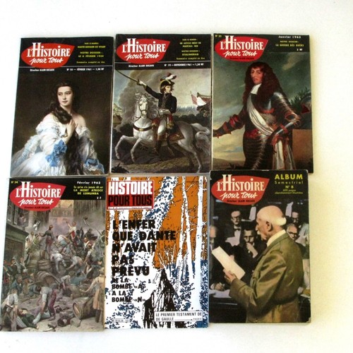 Lot revues histoire pour - 5,