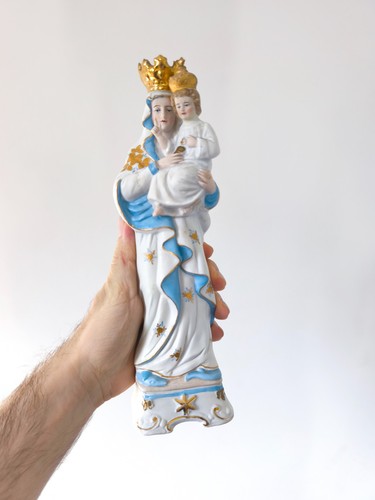 Ancienne statue porcelaine - ancienne, en