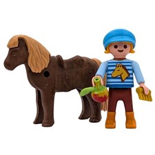 Playmobil figurine fille bleu