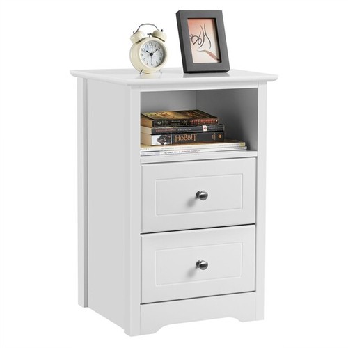 Table chevet blanc - chevet,