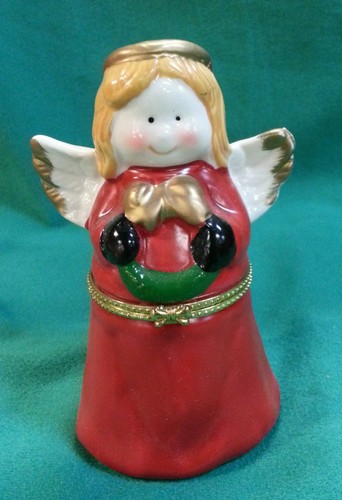 Ceramic handpainted angel - ceramic,